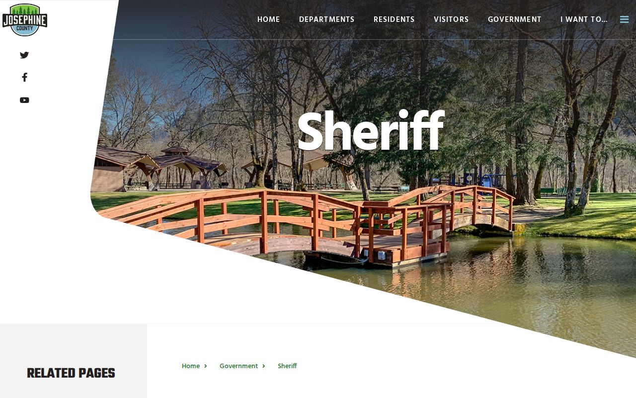Josephine County criminal history Sheriff service hub